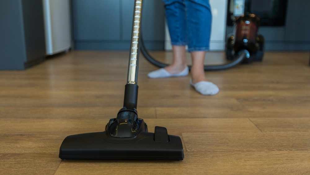 Use a vacuum before mop