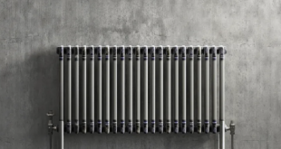 Grey Vertical Radiator With Mirror
